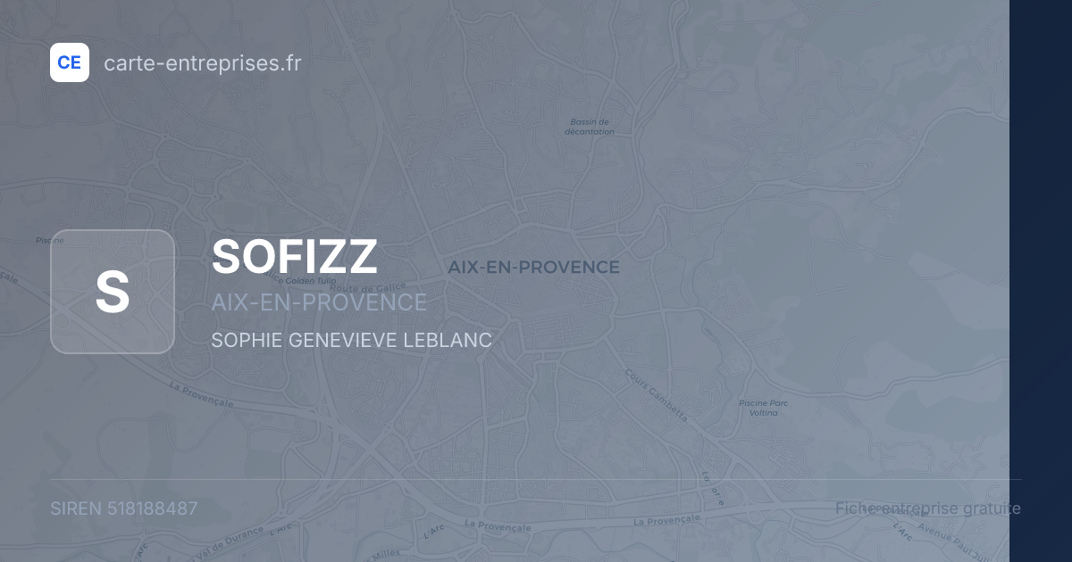 SOFIZZ — 518188487 — fiche entreprise