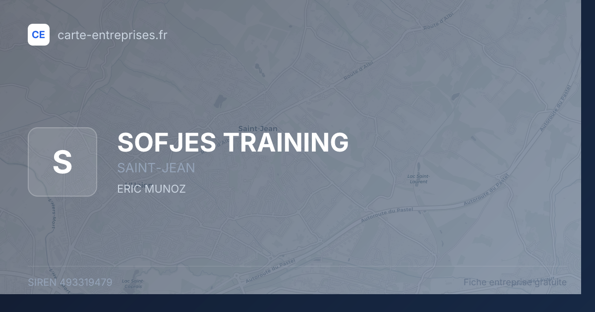 SOFJES TRAINING — 493319479 — fiche entreprise