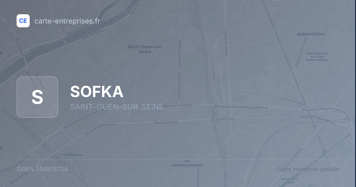 SOFKA — 398875724 — fiche entreprise