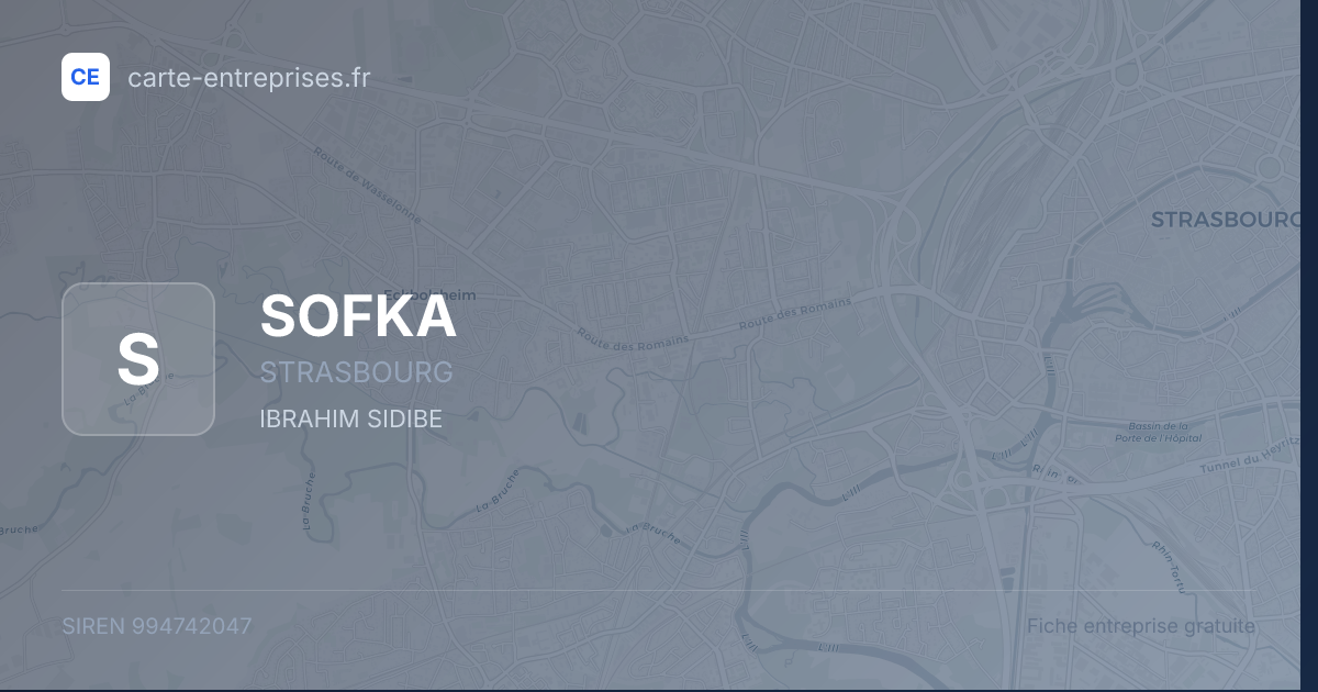SOFKA — 994742047 — fiche entreprise