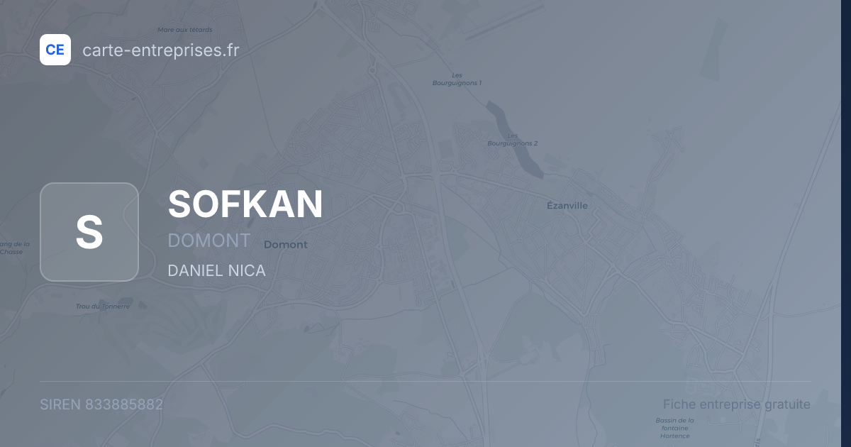 SOFKAN — 833885882 — fiche entreprise