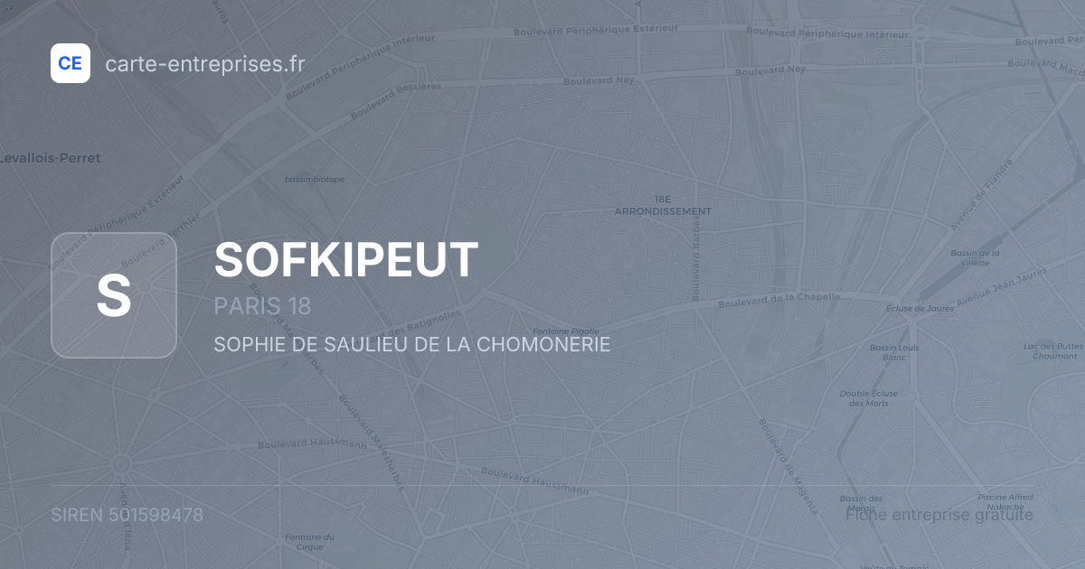 SOFKIPEUT — 501598478 — fiche entreprise