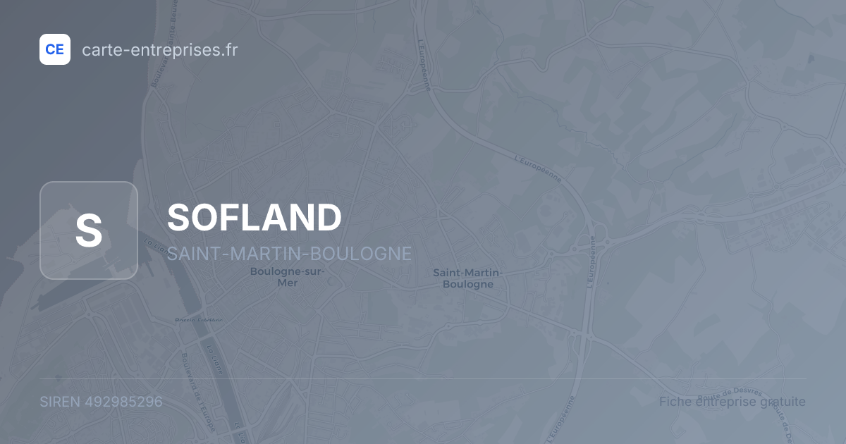 SOFLAND — 492985296 — fiche entreprise