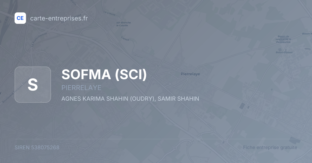 SOFMA (SCI) — 538075268 — fiche entreprise