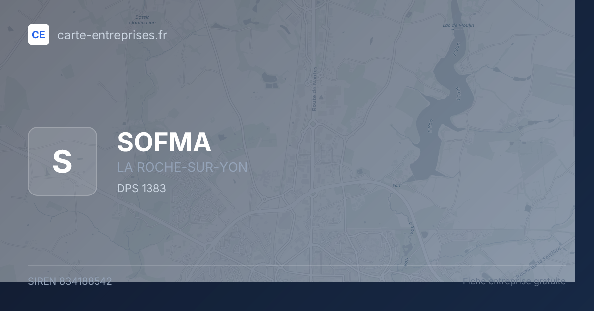 SOFMA — 834188542 — fiche entreprise
