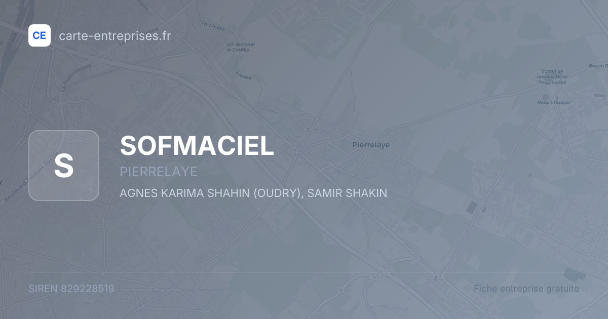 SOFMACIEL — 829228519 — fiche entreprise