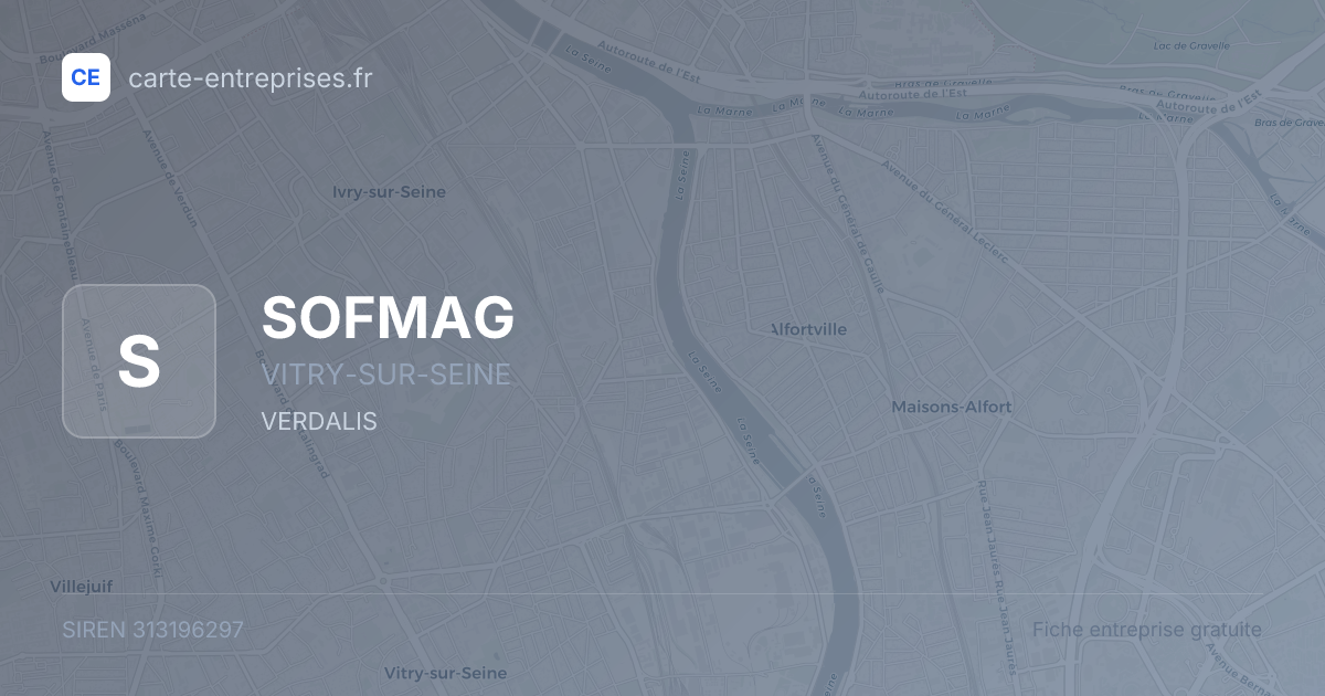 SOFMAG — 313196297 — fiche entreprise