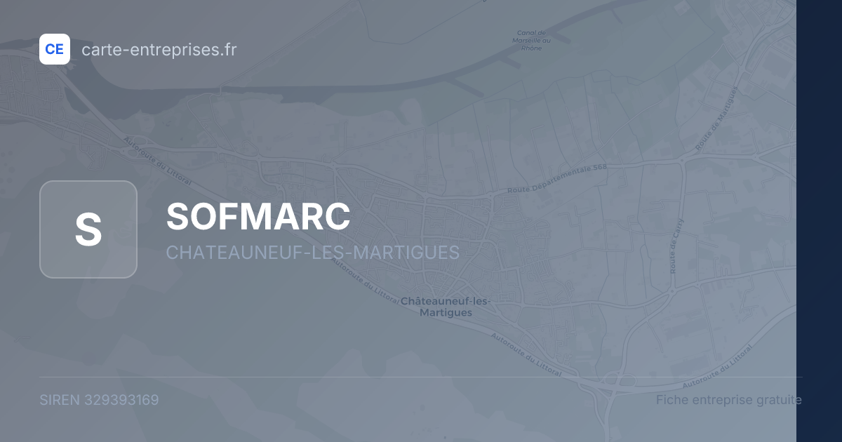 SOFMARC — 329393169 — fiche entreprise