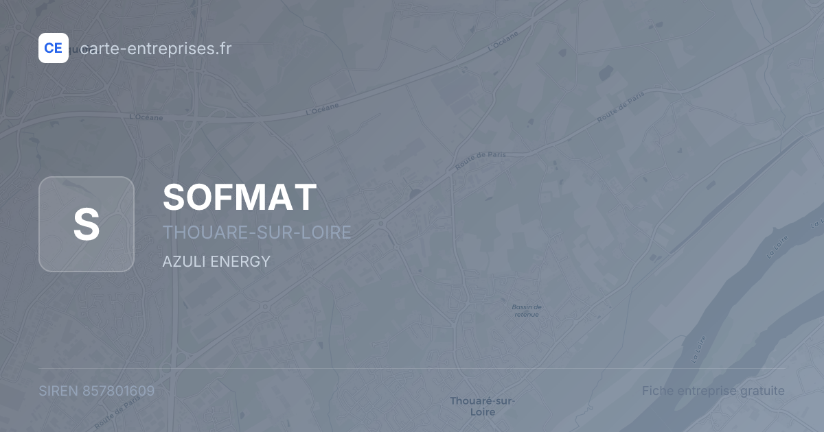 SOFMAT — 857801609 — fiche entreprise