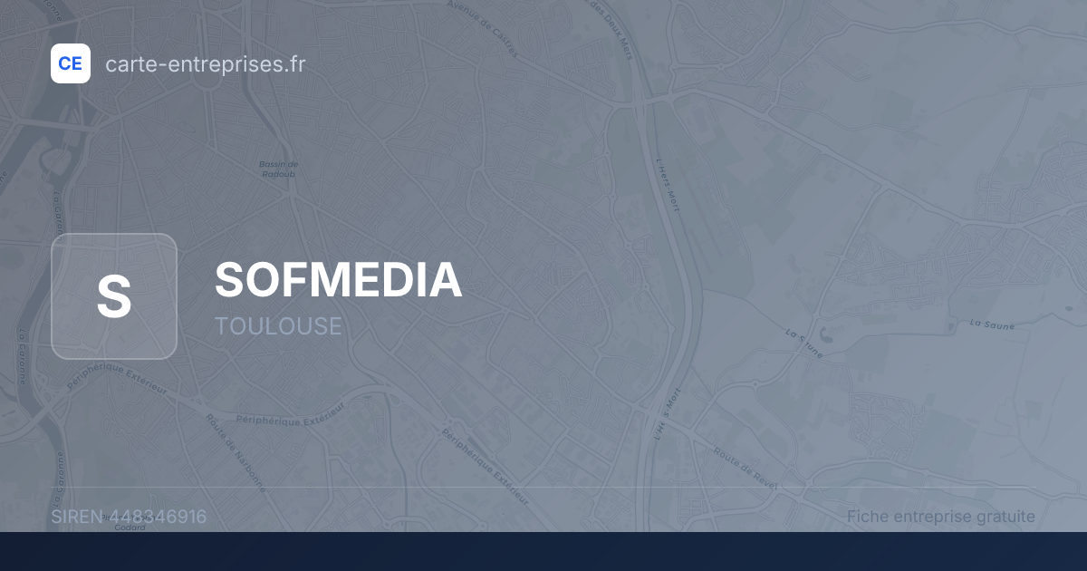 SOFMEDIA — 448346916 — fiche entreprise