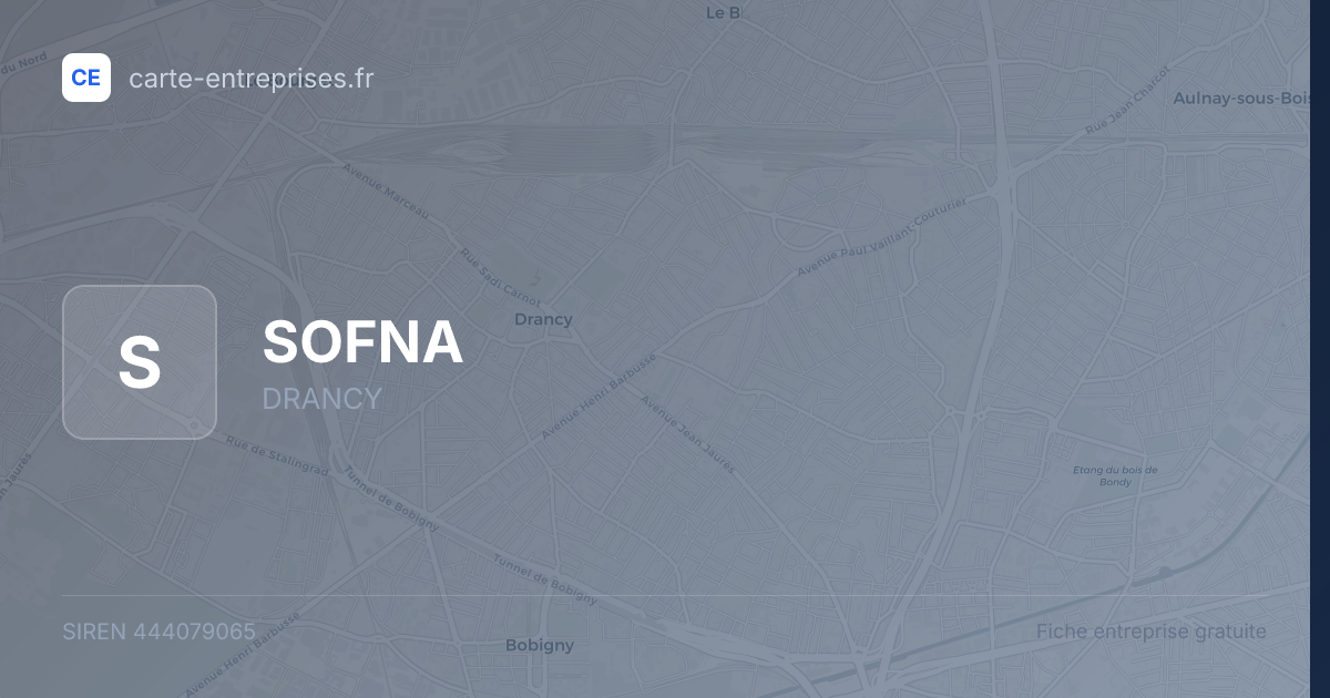 SOFNA — 444079065 — fiche entreprise