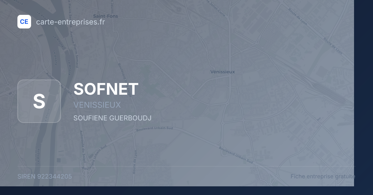 SOFNET — 922344205 — fiche entreprise