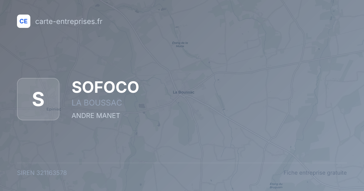 SOFOCO — 321163578 — fiche entreprise