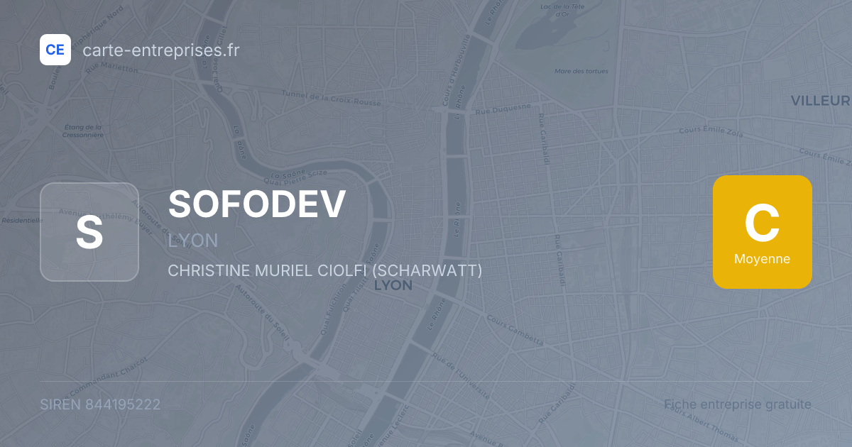 SOFODEV — 844195222 — fiche entreprise