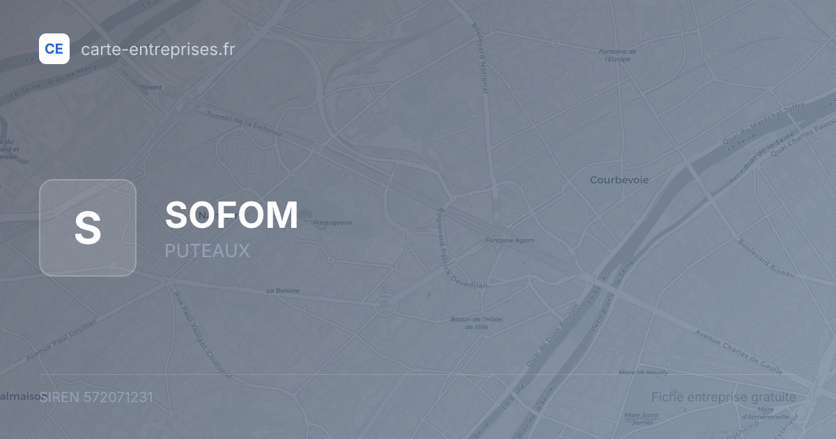 SOFOM — 572071231 — fiche entreprise
