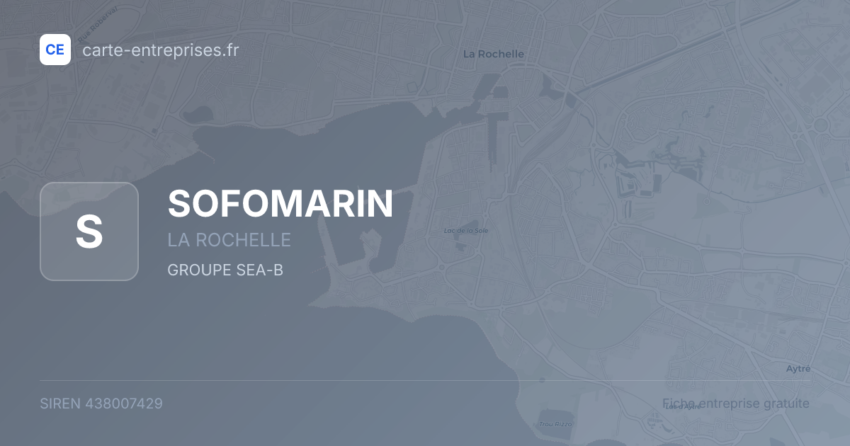 SOFOMARIN — 438007429 — fiche entreprise
