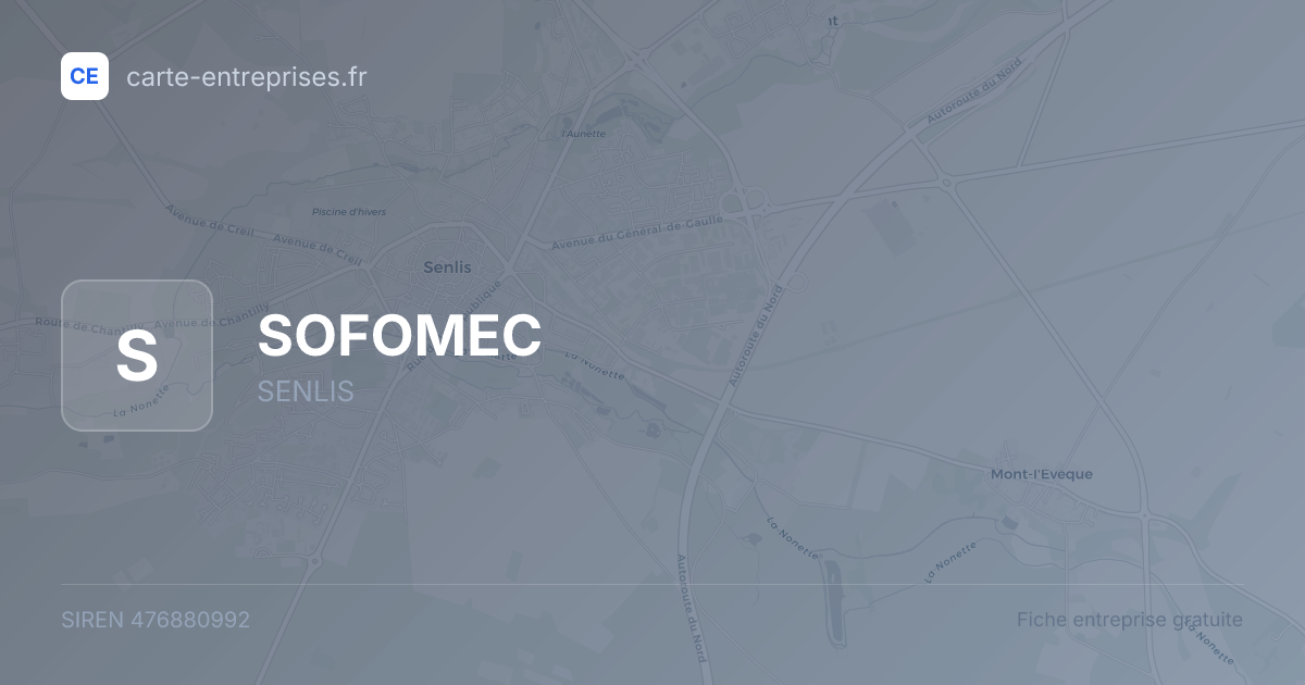 SOFOMEC — 476880992 — fiche entreprise