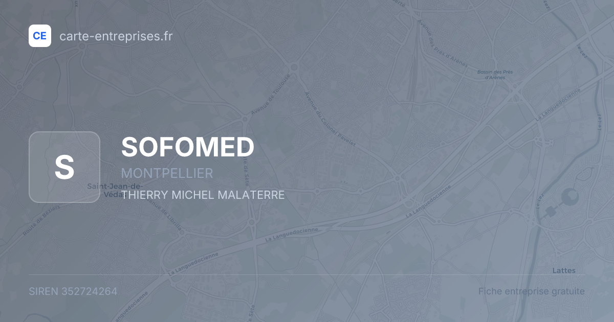 SOFOMED — 352724264 — fiche entreprise