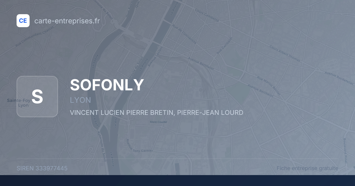 SOFONLY — 333977445 — fiche entreprise