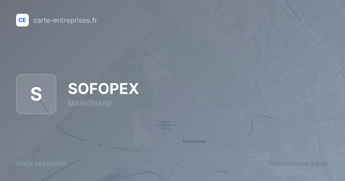 SOFOPEX — 489388850 — fiche entreprise