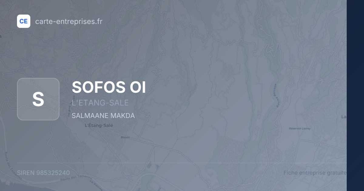 SOFOS OI — 985325240 — fiche entreprise