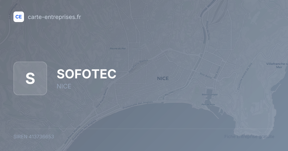 SOFOTEC — 413736653 — fiche entreprise