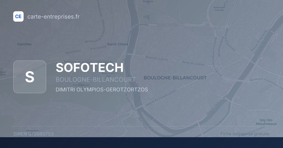 SOFOTECH — 978980753 — fiche entreprise