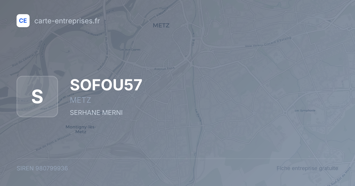 SOFOU57 — 980799936 — fiche entreprise