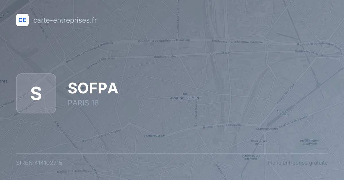 SOFPA — 414102715 — fiche entreprise