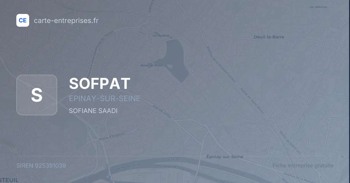 SOFPAT — 925391039 — fiche entreprise