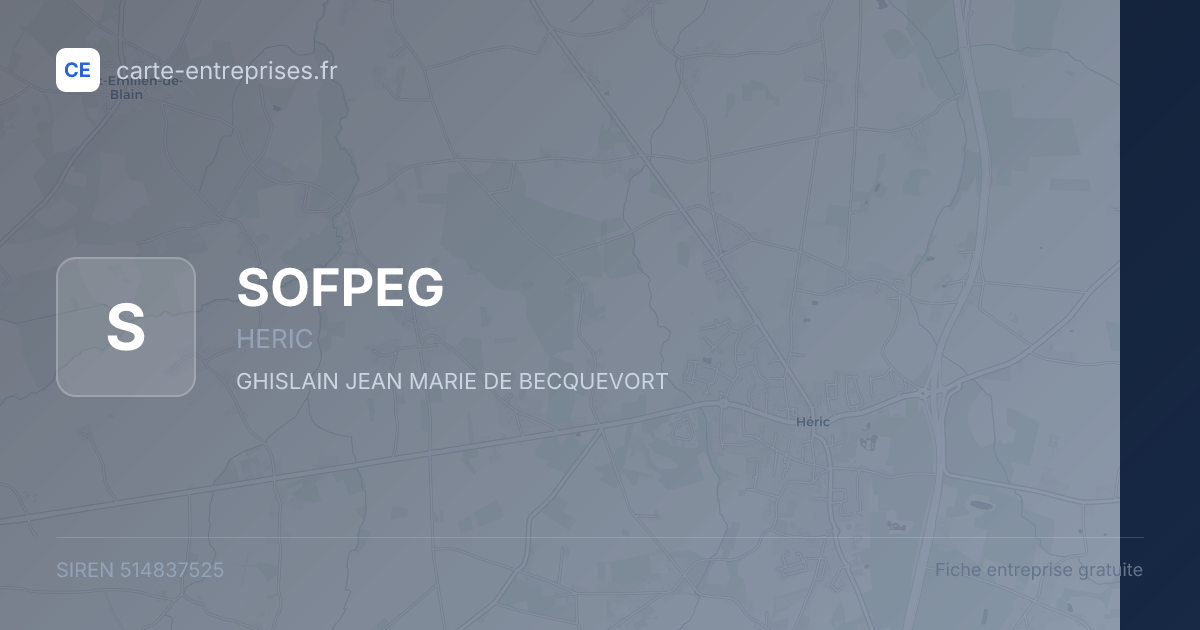 SOFPEG — 514837525 — fiche entreprise