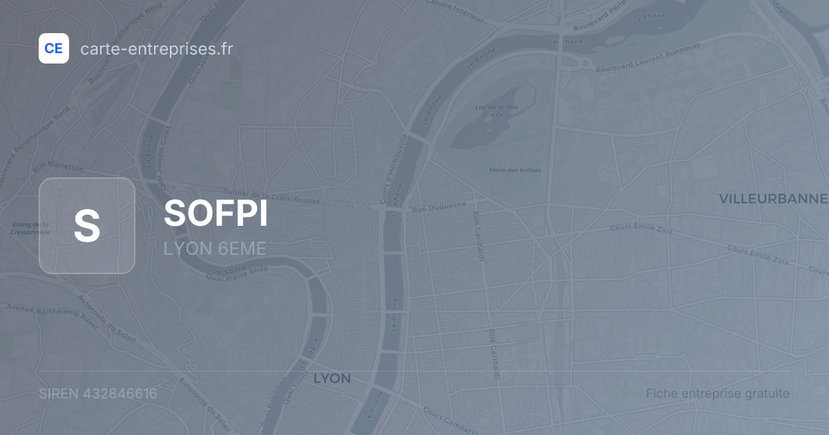 SOFPI — 432846616 — fiche entreprise