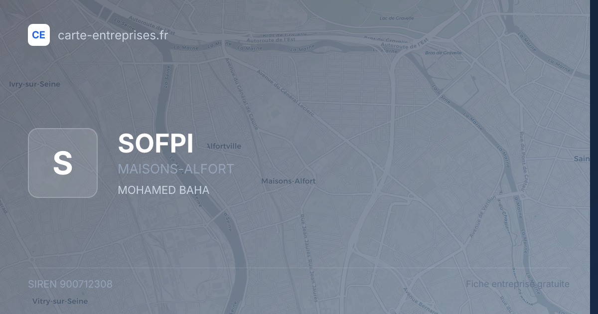 SOFPI — 900712308 — fiche entreprise