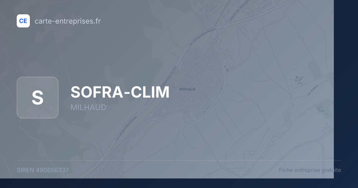 SOFRA-CLIM — 490656337 — fiche entreprise