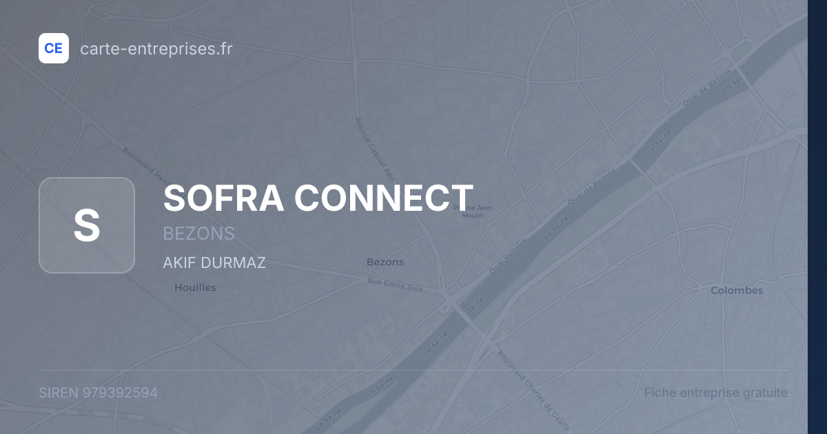 SOFRA CONNECT — 979392594 — fiche entreprise