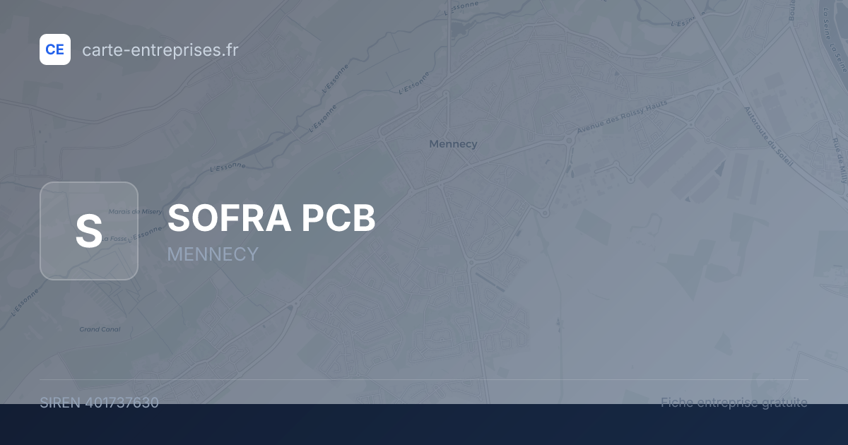 SOFRA PCB — 401737630 — fiche entreprise