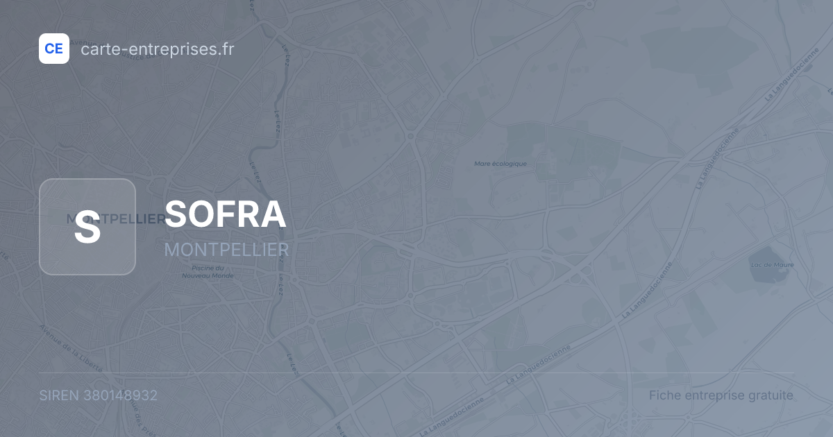 SOFRA — 380148932 — fiche entreprise