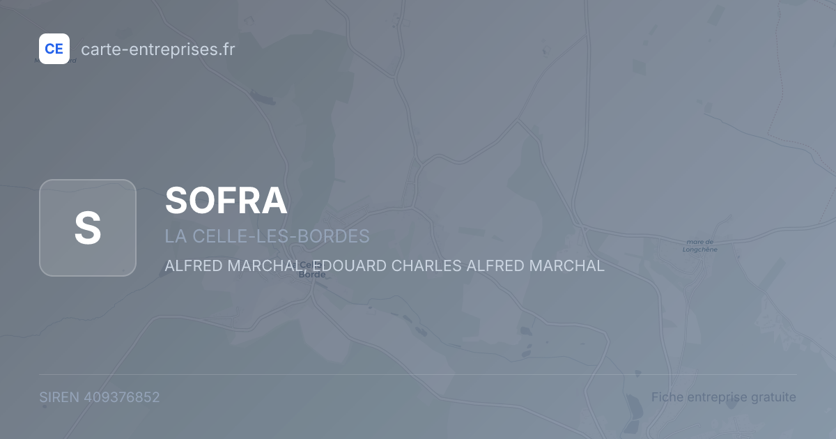 SOFRA — 409376852 — fiche entreprise