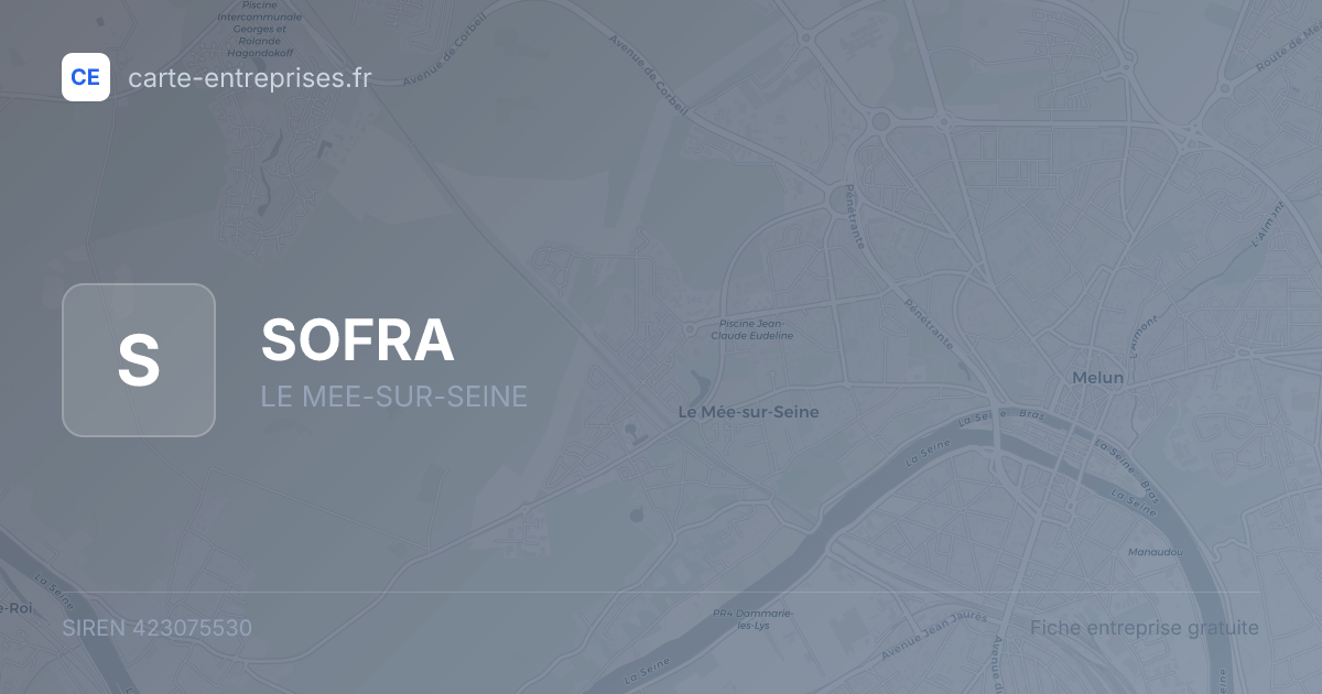 SOFRA — 423075530 — fiche entreprise