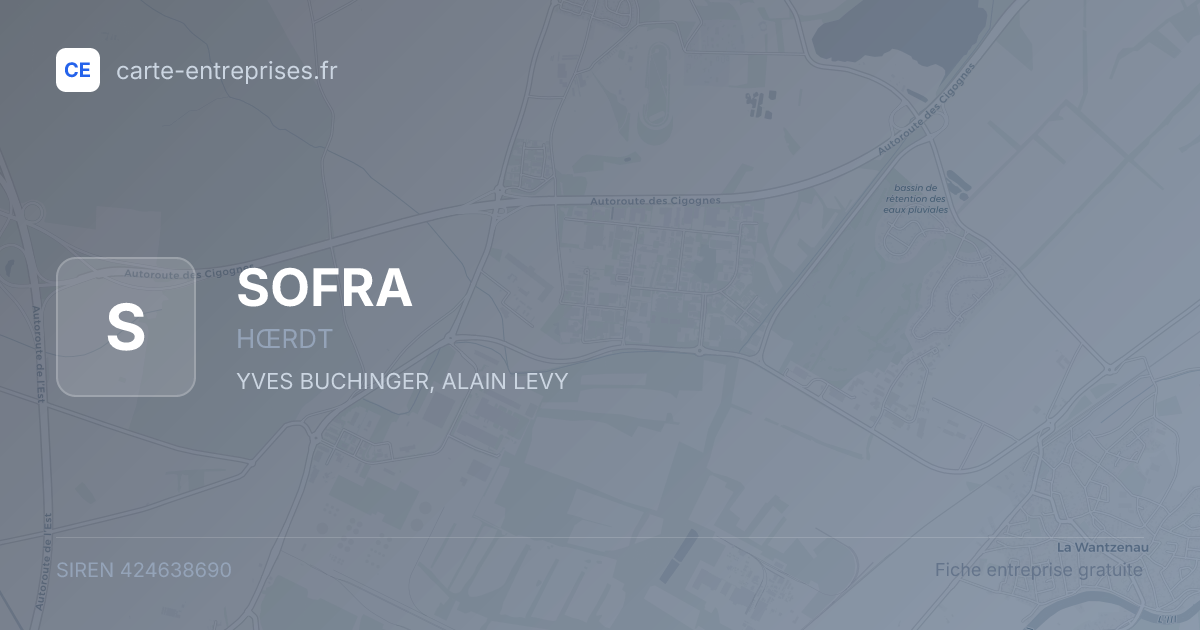 SOFRA — 424638690 — fiche entreprise