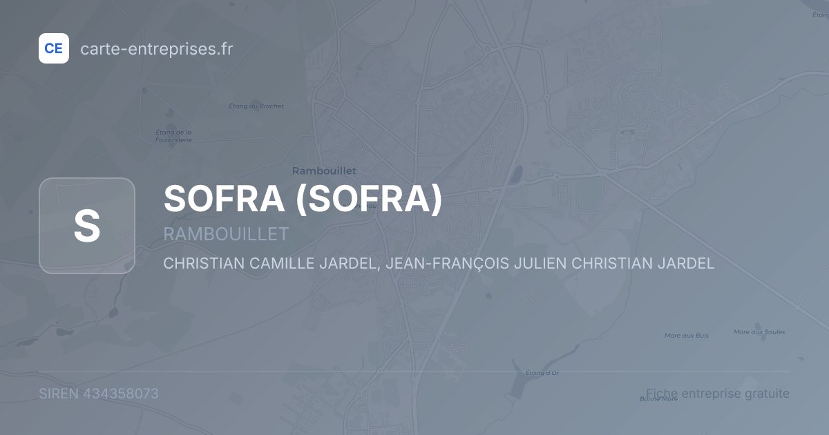 SOFRA — 434358073 — fiche entreprise