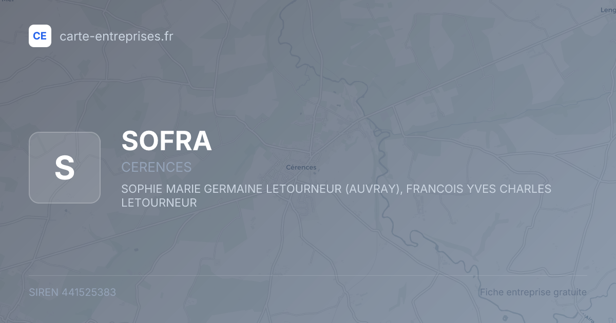 SOFRA — 441525383 — fiche entreprise