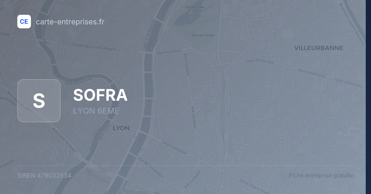 SOFRA — 479032534 — fiche entreprise