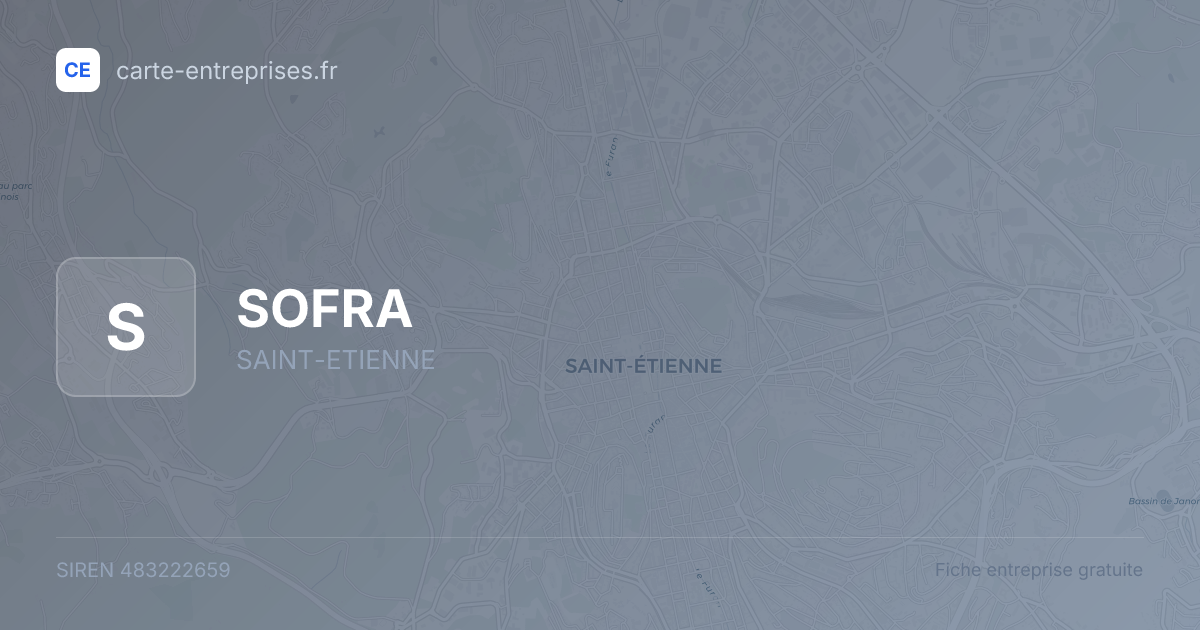 SOFRA — 483222659 — fiche entreprise
