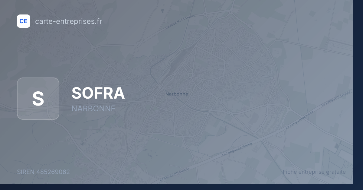 SOFRA — 485269062 — fiche entreprise