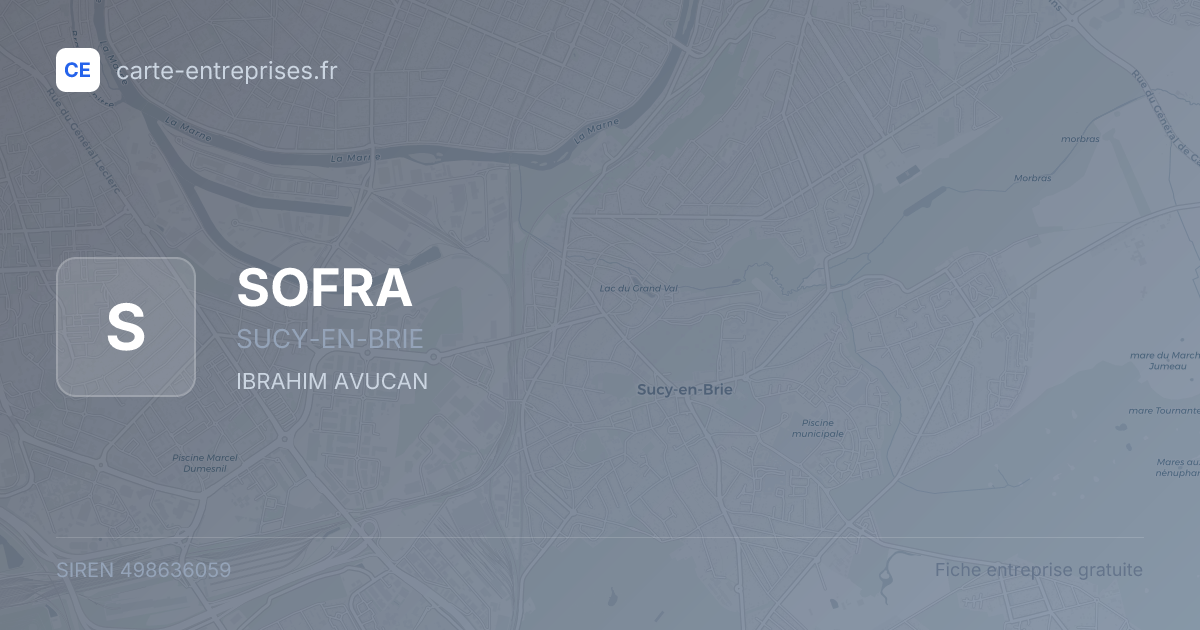 SOFRA — 498636059 — fiche entreprise