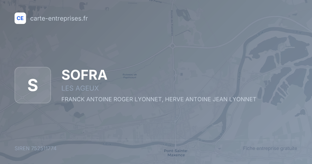 SOFRA — 752511774 — fiche entreprise
