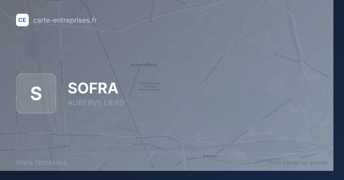 SOFRA — 789244464 — fiche entreprise