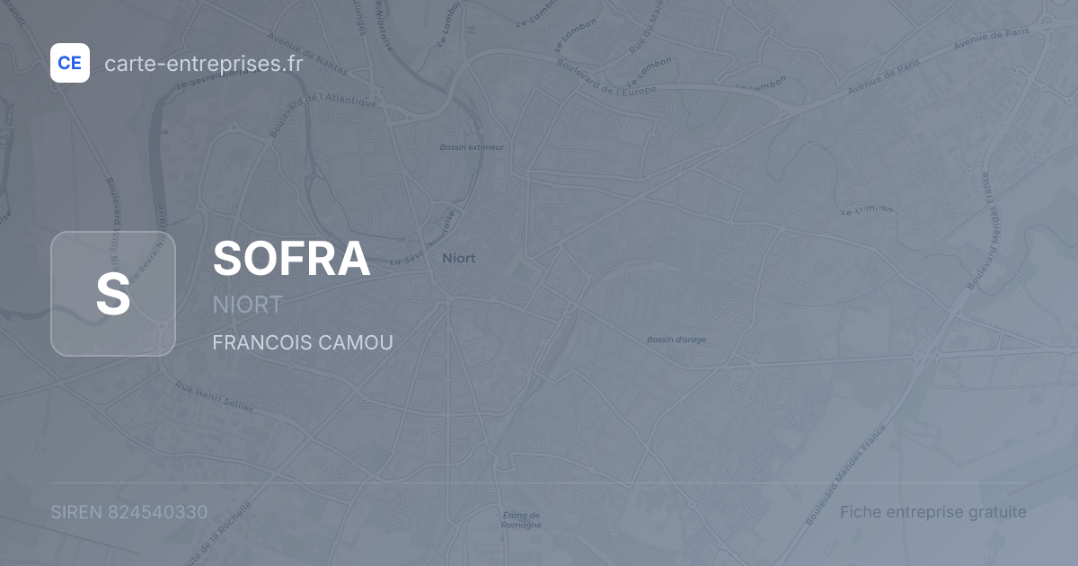 SOFRA — 824540330 — fiche entreprise