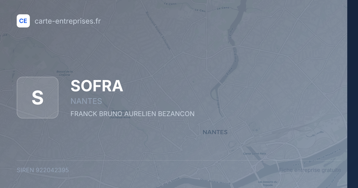 SOFRA — 922042395 — fiche entreprise
